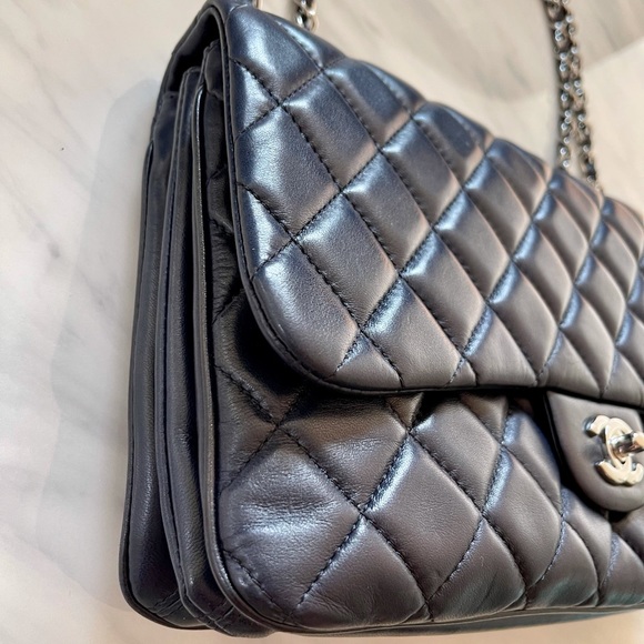 Chanel navy blue Flap Bag Quilted Lambskin - Picture 7 of 15